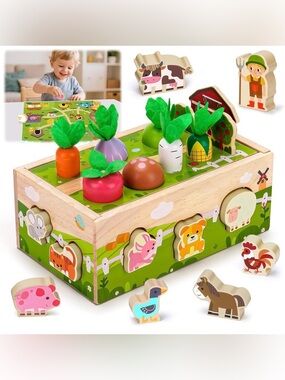 Wooden Farm Garden Sorting Toy